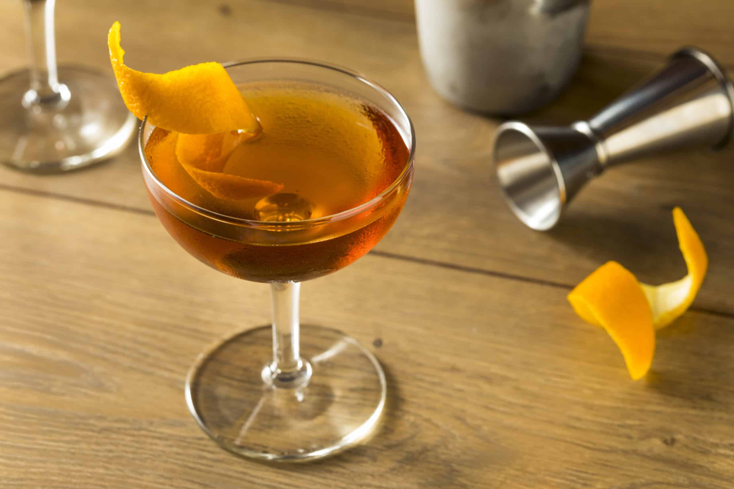 Martinez cocktail, à base de gin et de vermouth (martini)