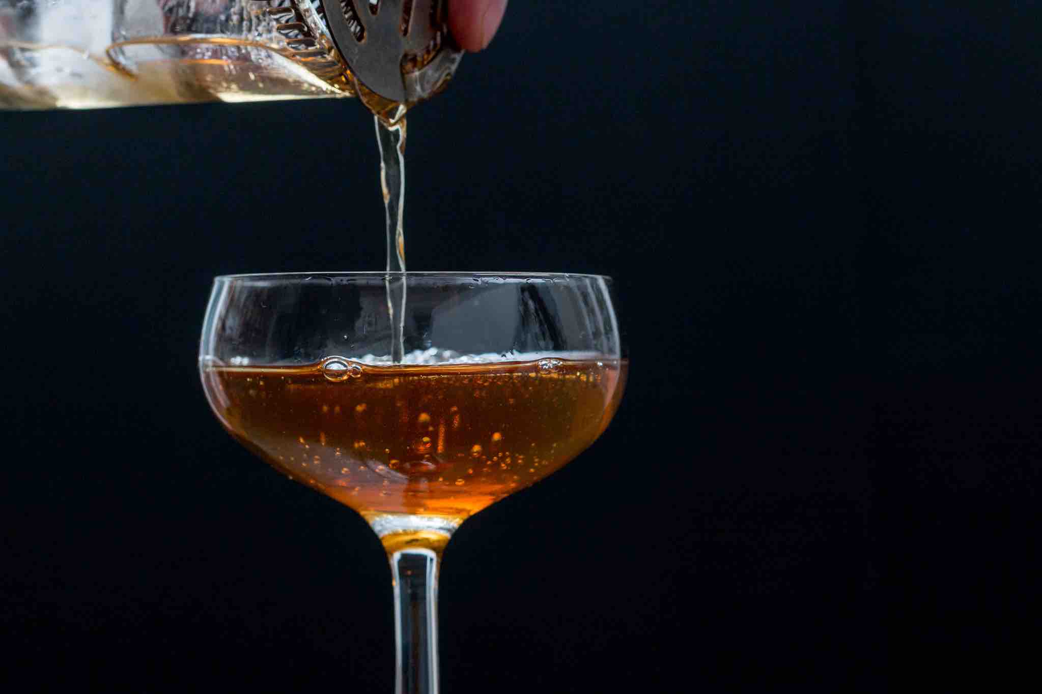 Un Burlington, une variante de Manhattan avec du sirop d'érable