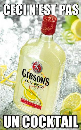 gibsons_gin_fizz Pre-mix atroce composé de mauvais ingrédients