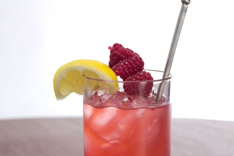 Un verre de Raspberry Collins