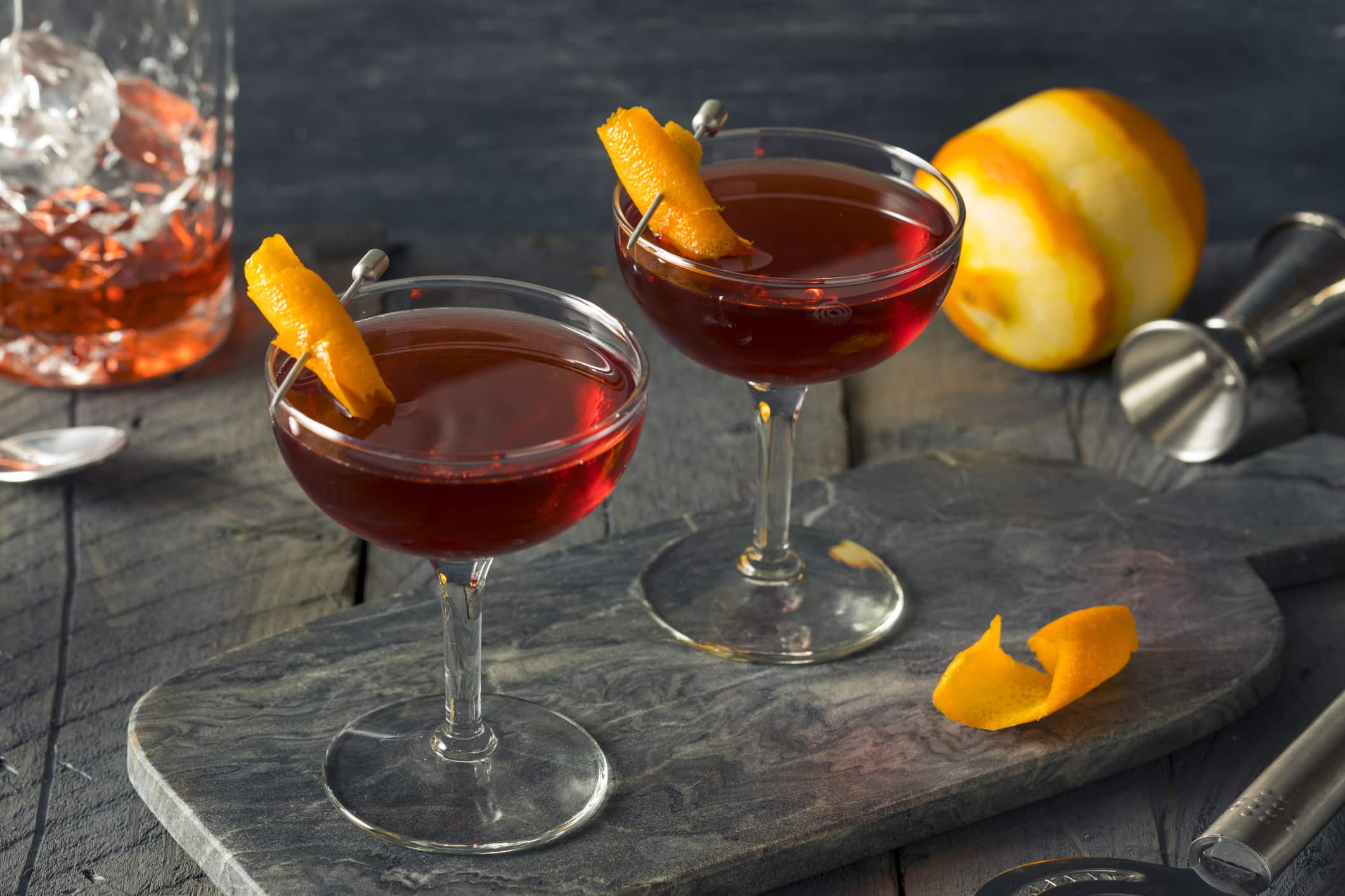 Deux coupes de Boulevardier
